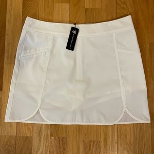 NWT Oxford Golf White Scalloped Edge Skort/Skirt Size 6